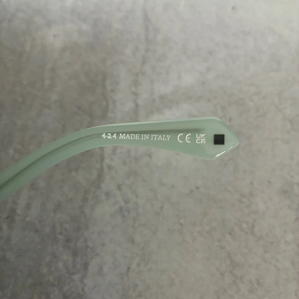 Off-White Valdez Sunglasses Sage Green Dark Grey Lens OERI13X 5307 NWT